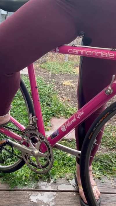 Pissing and bike riding