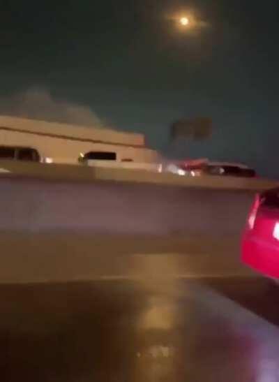 Icy roads in Texas - be careful out there