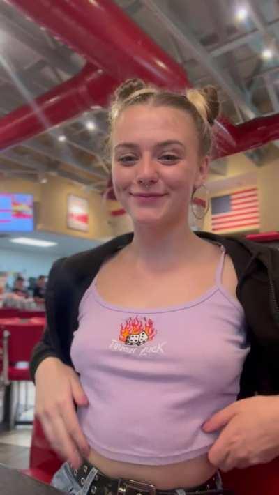 Being sneaky at Freddie’s (;