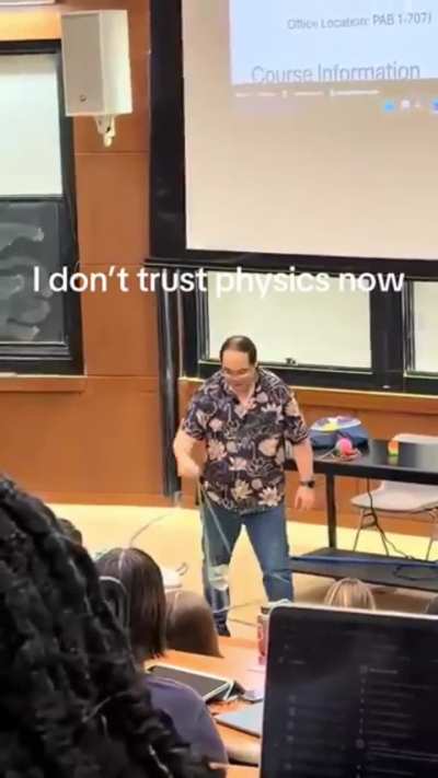 Trust in the laws of physics..