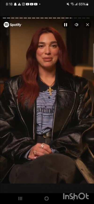 Dua's 2023 Spotify Wrapped message!