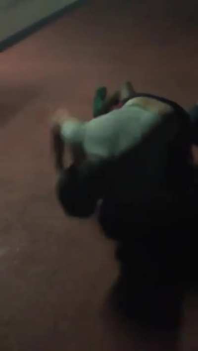 BJJ trained guy dominates a fight until bystanders's intervention