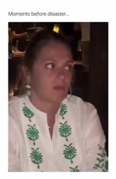 Moments before disaster..