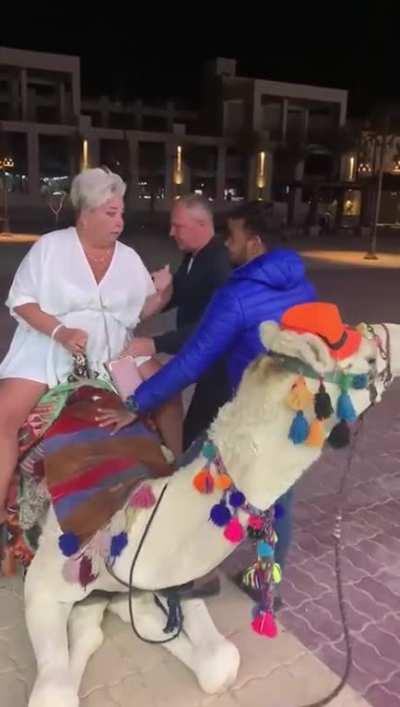 To break the camel's back