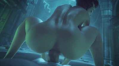 Brigitte is Squatting on Your Cock.