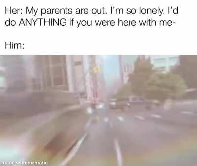 I’m the fastest man alive... when it counts.