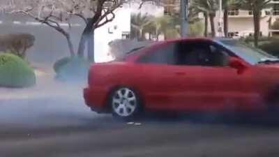 WCGW trying to stunt on the Vegas Strip in the middle of the day