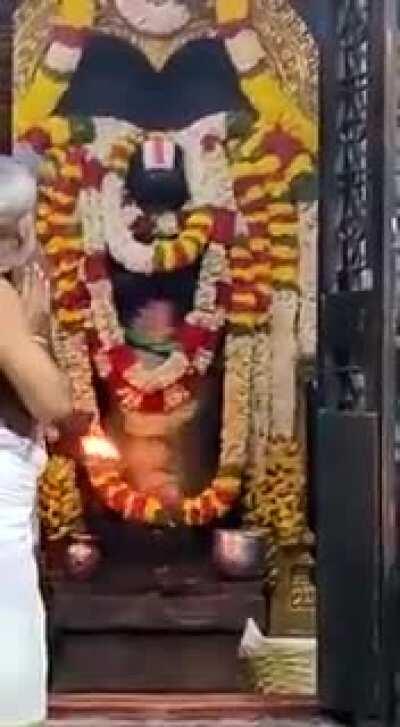 Darshana of Sri Bedi Anjaneya Swamy at Tirumala.