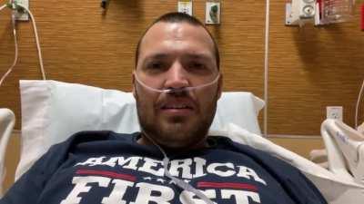 Dying to own the libs from your hospital bed on oxygen (full video)