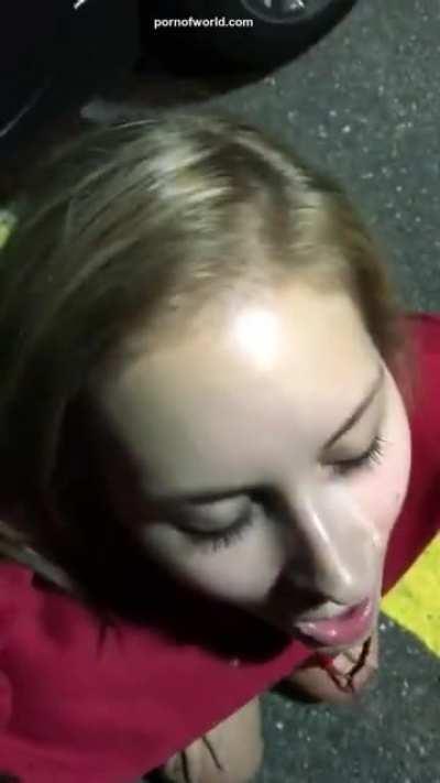 [discord spout#1474] Facial in the parking lot. Feed me until I cum