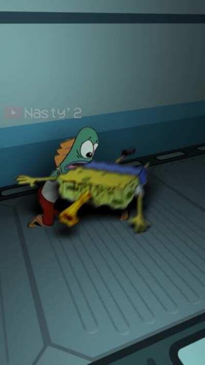 Spongebob meets Among us [OC]