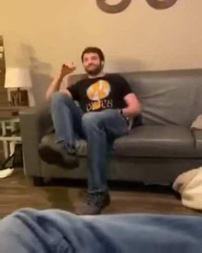 He knocked himself sober.