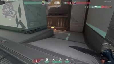 THE NO-SCOPE AT THE END Best clip ive ever seen AWP Ace With reyna