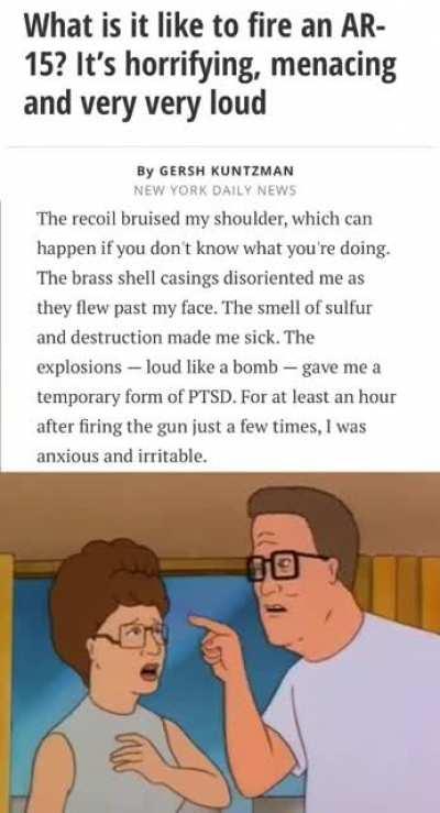 It felt to me like a bazooka — and sounded like a cannon.