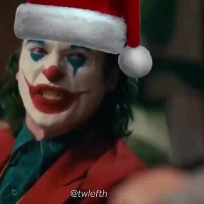 Joker gives Murray a gift.
