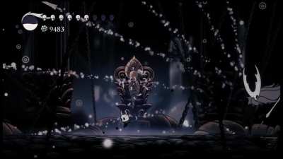 Mais um chefe derrotado. Na moral, Hollow Knight é mó jogo de desempregado, não tem condição de um CLT usar seu tão pouco tempo livre para chorar de raiva tentando passar de chefes que vão te custar algumas horas ou até dias de vida kakkakakkakak