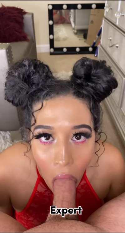 Would you let me practice my dick sucking skills on you instead?