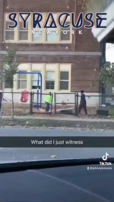 Future gymnasts practicing in New York