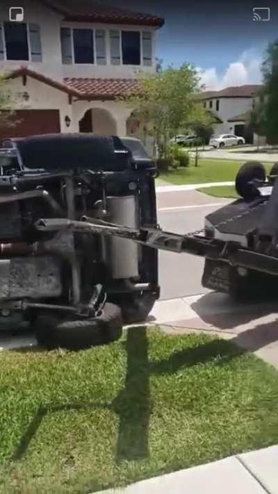 Not wanting to pay a $63 towing fee