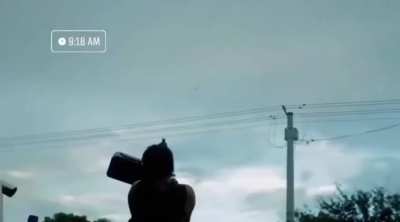 KNLA attempting to shoot down a junta warplane in Myanmar