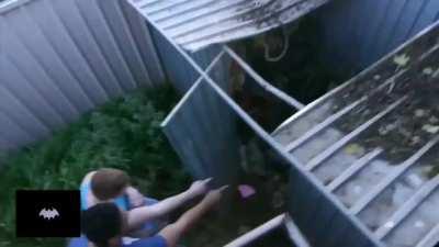 Batman Jumping Off a Roof 'To the Batmobile'