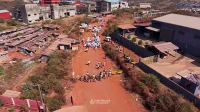 Protest against laxmi organic Lote Parshuram