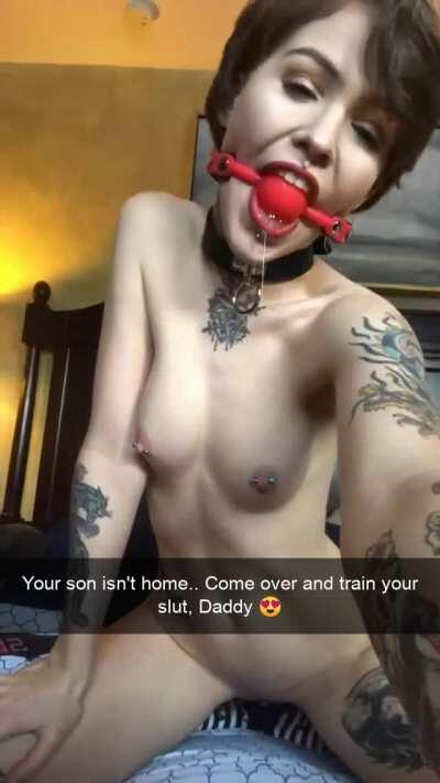 The moment you're out the door, your dad receives this.. [Gf/Father]