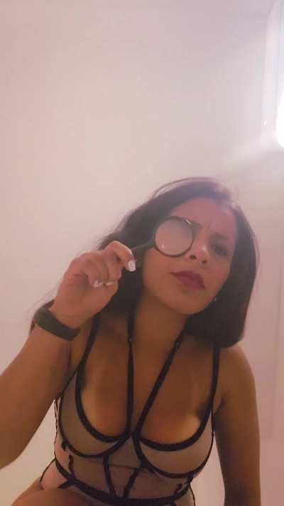 Not even with this magnifying glass can I see your useless little clit