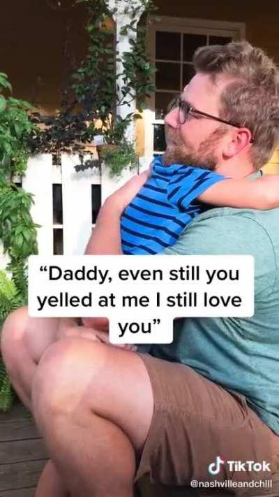 Videos like these always get me, and I’m taking notes for when I become a parent. This is parenting well done, sometimes we lose our patience and it’s essential to apologize to the little ones.