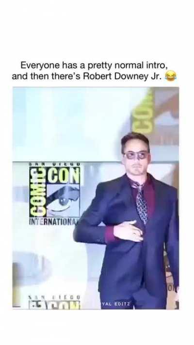 That's not robert Downey Jr., that's Tony Stark in real life.