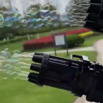 uncountable bubbles from this gun.