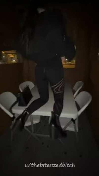 Wanna go for some outdoor dining at the sushi place?