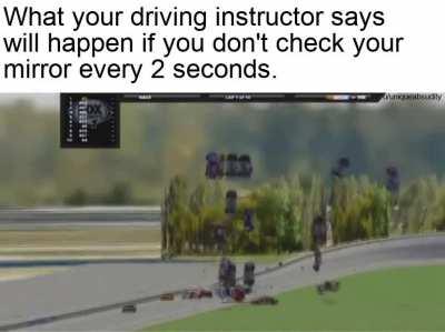 turned on the turn signal 2 seconds late