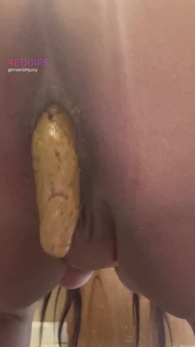 Sexy view of Long shits cumming out of my asshole 