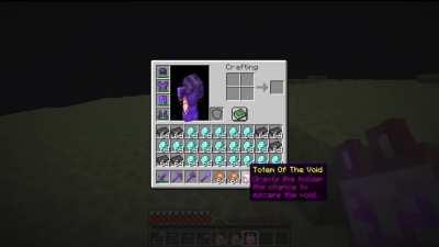 Wouldn't want to lose your items to the void.. (Totem Of The Void)