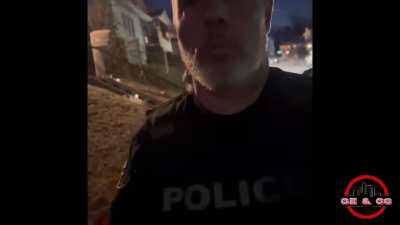 Cop walks up to and smacks a guy for calling him a tough guy