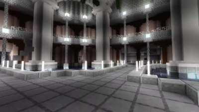 Just finished my survival basement main hall