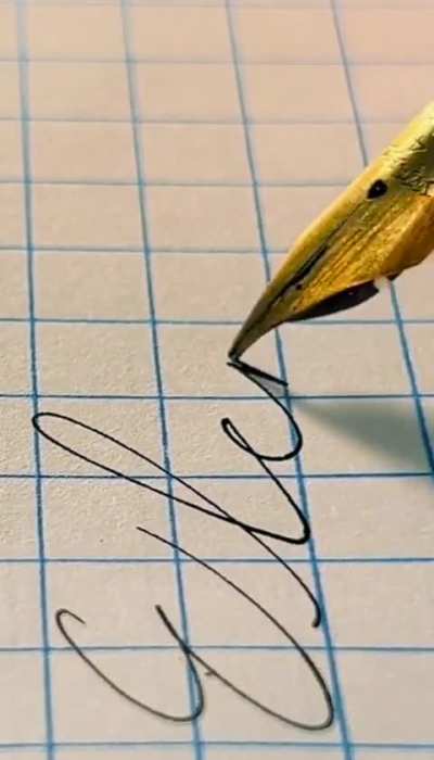 Fountain Pen Caligraphy Practice