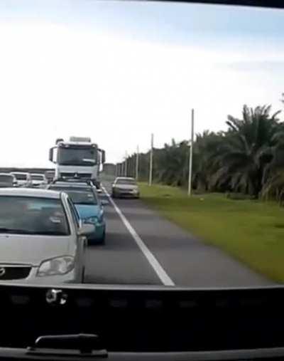 Busted By Convenient Cop For Driving On The Shoulder