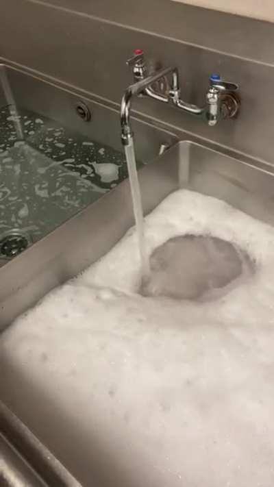 Brand new sink at work