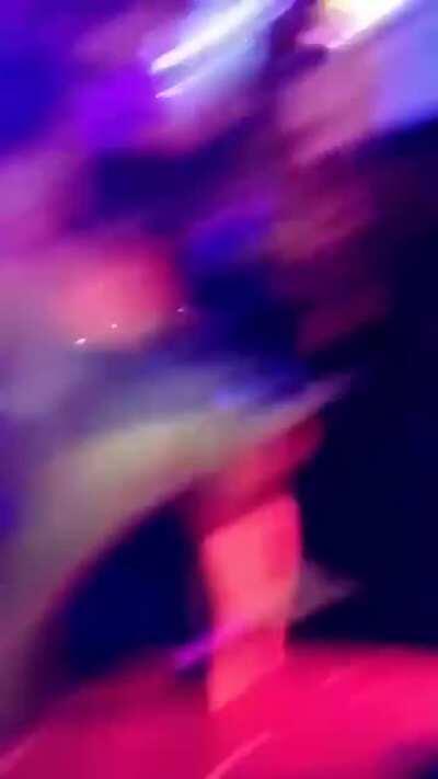 Twerking in The Club Without Panties