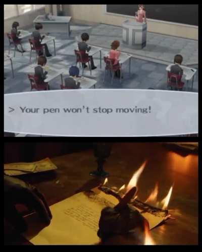 Makoto after 2 hours of Quiz game