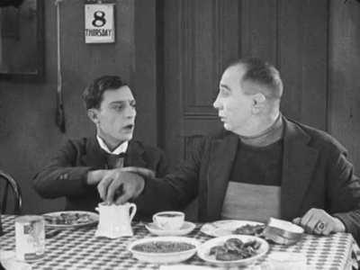 Buster Keaton and Tom Wilson in My Wife's Relations (1922)