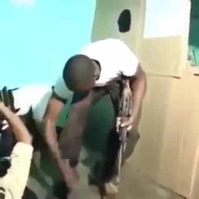 Jim using the spare key to Alex's house