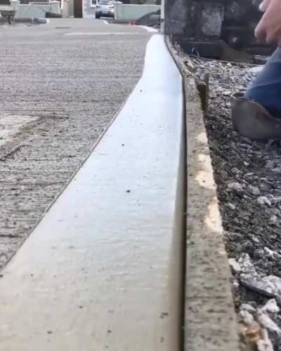 Edging a sidewalk