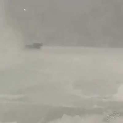 This is the current scene at Highmark Stadium in Buffalo, New York.