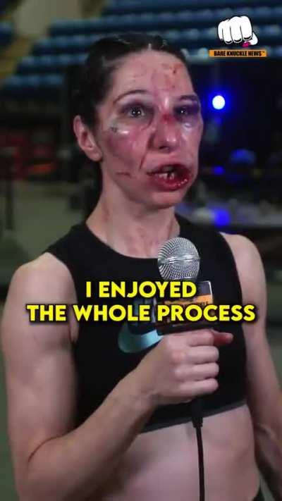 She says she enjoyed it