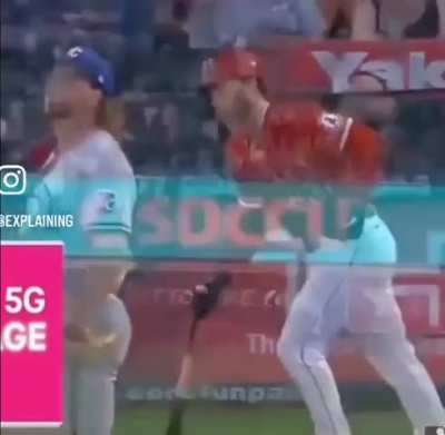 When a fan caught a baseball and gave it to a kid, the kid then caught a baseball and decided to return the favor