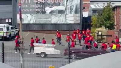 SAPS responds to a protest