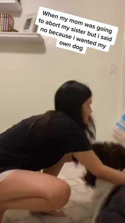 20-year old Mexican jokes calling her bi-racial sister a dog and happy her mom didn't abort her